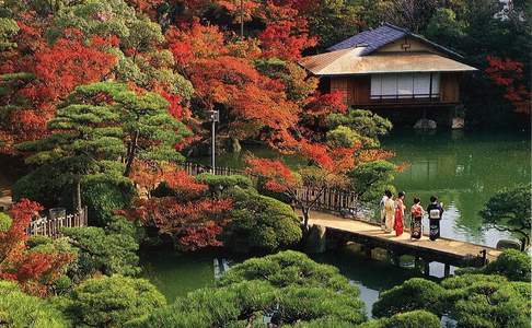 Japanse tuin in Kyoto